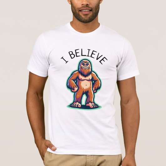 Ich glaube Sasquatch Bigfoot T-Shirt (Vorderseite)