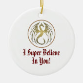 Ich glaube sehr an deine Verzierung Keramik Ornament (Vorne)