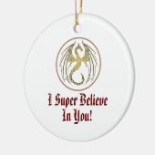 Ich glaube sehr an deine Verzierung Keramik Ornament (Links)