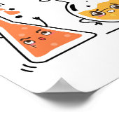 Ich glaube, Sie überreagieren Nerd Chemie Lehrer Poster (Ecke)