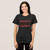 Ich glaube T-Shirt Tri-Blend Shirt (Vorderseite voll)