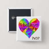 Ich glaube Überlebend-Button Button (Vorne & Hinten)