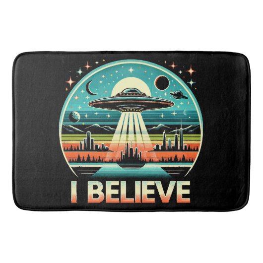 Ich glaube - UFO Badematte (Vorderseite)