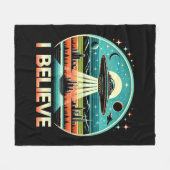 Ich glaube - UFO Fleecedecke (Vorderseite (Horizontal))