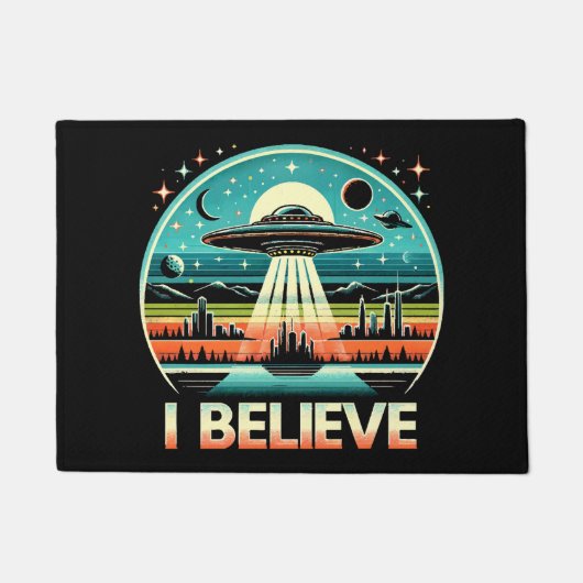 Ich glaube - UFO Fußmatte (Vorderseite)