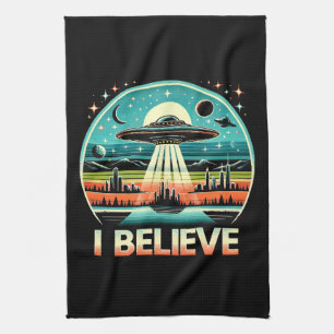 Ich glaube - UFO Geschirrtuch