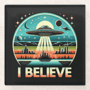 Ich glaube - UFO Glasuntersetzer