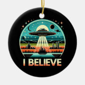 Ich glaube - UFO Keramik Ornament (Vorne)