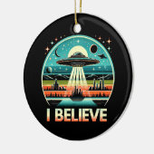 Ich glaube - UFO Keramik Ornament (Links)