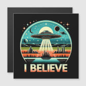 Ich glaube - UFO Magnetkarte (Vorne/Hinten)