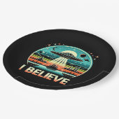 Ich glaube - UFO Pappteller (Schrägansicht)