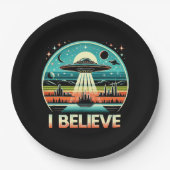 Ich glaube - UFO Pappteller (Vorderseite)