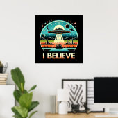 Ich glaube - UFO Poster (Heimbüro)