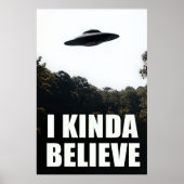 Ich glaube UFO Poster - Alien Wall Art (Vorne)