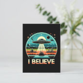 Ich glaube - UFO RSVP Karte (Stehend Vorderseite)
