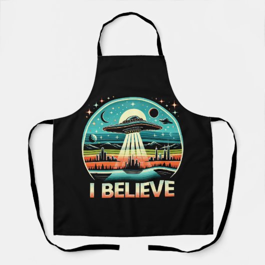 Ich glaube - UFO Schürze (Vorderseite)