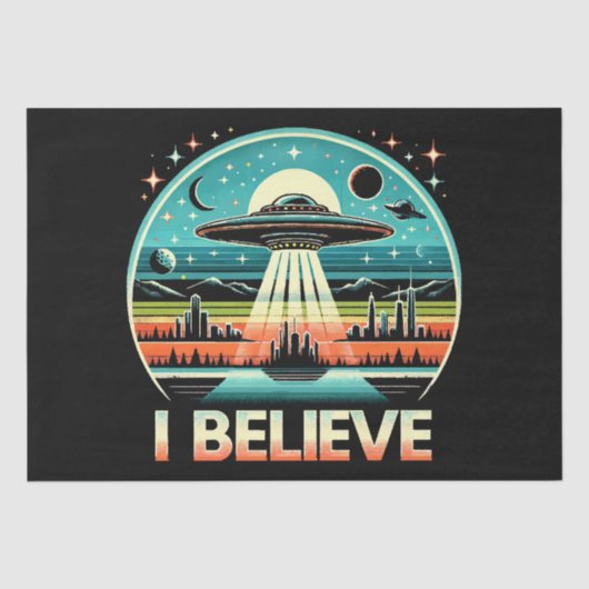 Ich glaube - UFO Seidenpapier (Vorderseite)
