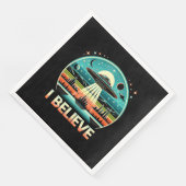 Ich glaube - UFO Serviette (Ecke)