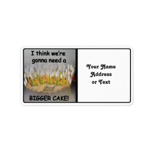 Ich glaube, wir werden eine größere Geburtstagstor Adressaufkleber