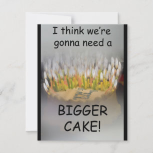 Ich glaube, wir werden eine größere Geburtstagstor Karte