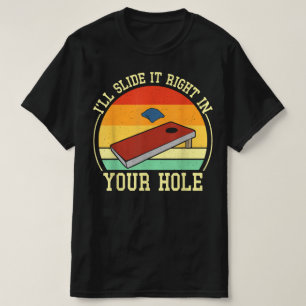 Ich gleite es direkt in das Loch, in dem sich die T-Shirt