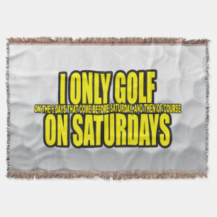 Ich Golf nur samstags Decke