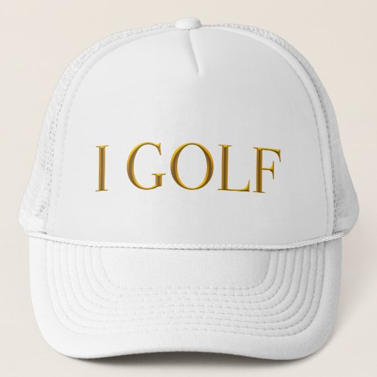 Ich Golf Trucker Hut Truckerkappe (Vorderseite)