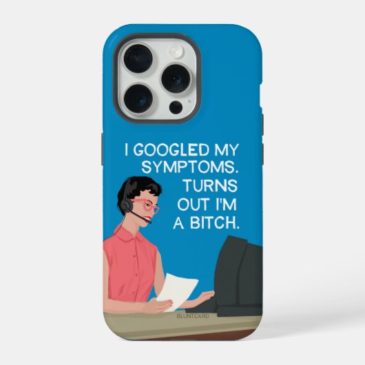 Ich googelte meine Symptome... iPhone Hülle (Rückseite)