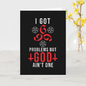 Ich Got 666 Problem aber Gott ist nicht eins Karte (Gelbe Blume)