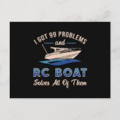 Ich Got 99 Probleme und RC Boat Model Funny RC Boa Postkarte (Vorderseite)