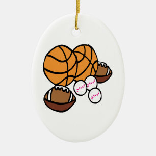 Ich got Bälle Keramikornament