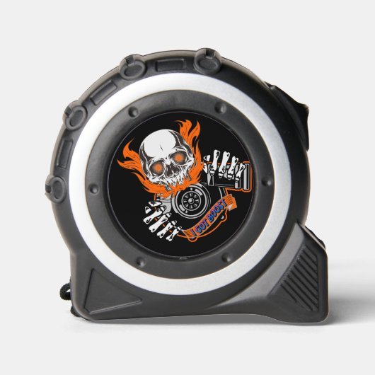 Ich Got Boost Turbo Skull Maßband (Vorderseite)