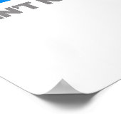 Ich Got Bronchitis & Ain Niemand Got dafür Zeit Poster (Ecke)