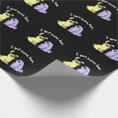 Ich Got Buns Hun Funny Bunny Rabbit Pub Dark BG Geschenkpapier (Ecke)