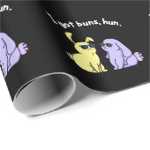 Ich Got Buns Hun Funny Bunny Rabbit Pub Dark BG Geschenkpapier (Rolleneckpunkt)
