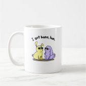 Ich Got Buns Hun Funny Bunny Rabbit Puff Kaffeetasse (Links)