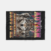 Ich Got, dass Dawg in Me Wölves die Autismus-Bewus Fleecedecke (Vorderseite (Horizontal))