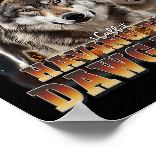 Ich Got, dass Dawg in Me Wölves die Autismus-Bewus Poster (Ecke)