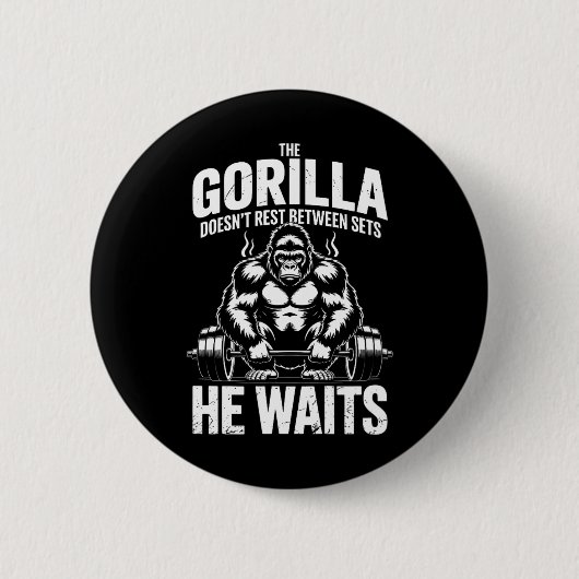 Ich Got, dass Gorilla in mir Phase Gym Workout Bul Button (Vorderseite)