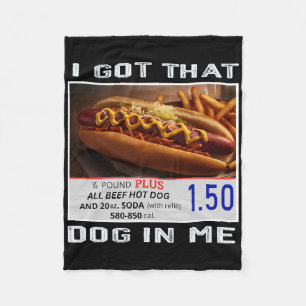 Ich Got, dass Hund in mir lustige Hotdogs Combo 4. Fleecedecke