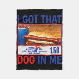 Ich Got, dass Hund in mir lustige Hotdogs Combo 4. Fleecedecke