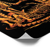 Ich Got dein Ck Funny Halloween Cat Skeleton Skull Poster (Ecke)