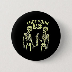 Ich Got dein HinterHalloween Skelettsessel sarkast Button