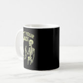 Ich Got dein HinterHalloween Skelettsessel sarkast Kaffeetasse (Vorderseite Links)