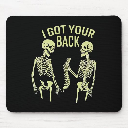 Ich Got dein HinterHalloween Skelettsessel sarkast Mousepad (Vorne)