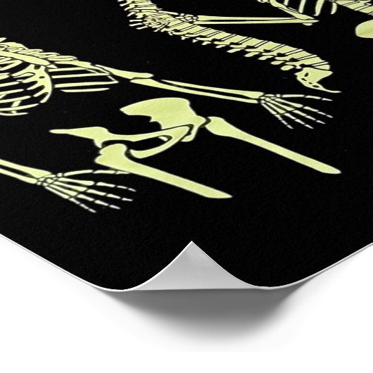 Ich Got dein HinterHalloween Skelettsessel sarkast Poster (Ecke)