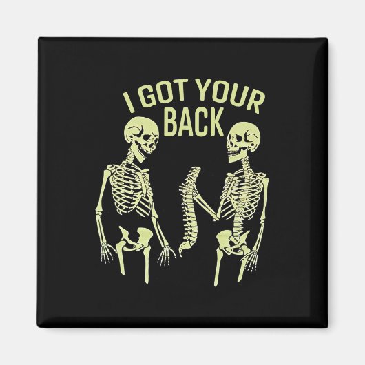 Ich Got dein KK Halloween Skeleton Skull Sarcastic Magnet (Vorne)