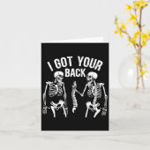 Ich Got deinen Ck Funny Skeleton Spine Halloween C Karte (Gelbe Blume)