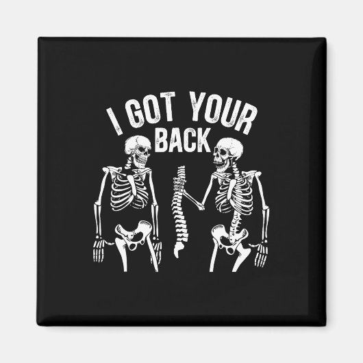 Ich Got deinen Ck Funny Skeleton Spine Halloween C Magnet (Vorne)