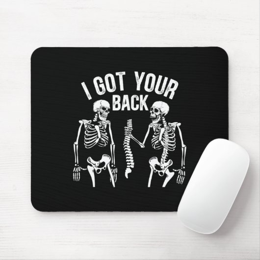 Ich Got deinen Ck Funny Skeleton Spine Halloween C Mousepad (Mit Mouse)